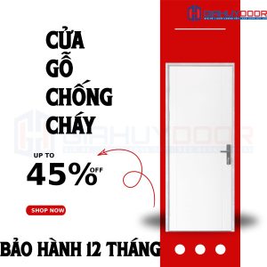 CỬA GỖ CHỐNG CHÁY GIAHUYDOOR – AN TOÀN TỐI ƯU CHO KHÔNG GIAN SỐNG
