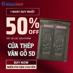 LỢI ÍCH VÀ ỨNG DỤNG CỬA THÉP VÂN GỖ GIAHUYDOOR
